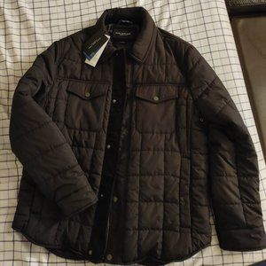 Marc New York by Andrew Marc Men's Archer Quilted Shirt Jacket with Corduroy
